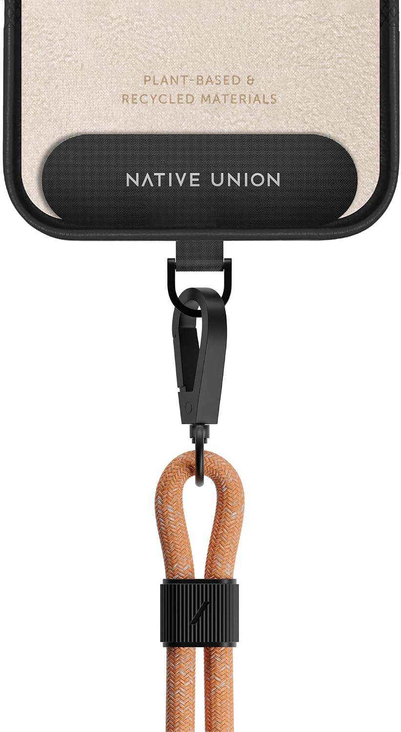 Native Union Sling – Adjustable & Detachable Phone Strap – Compatible with iPhone 16, 15, 14, 13 and most Smartphones – Made with 100% Durable & Recycled Materials (Apricot Crush)