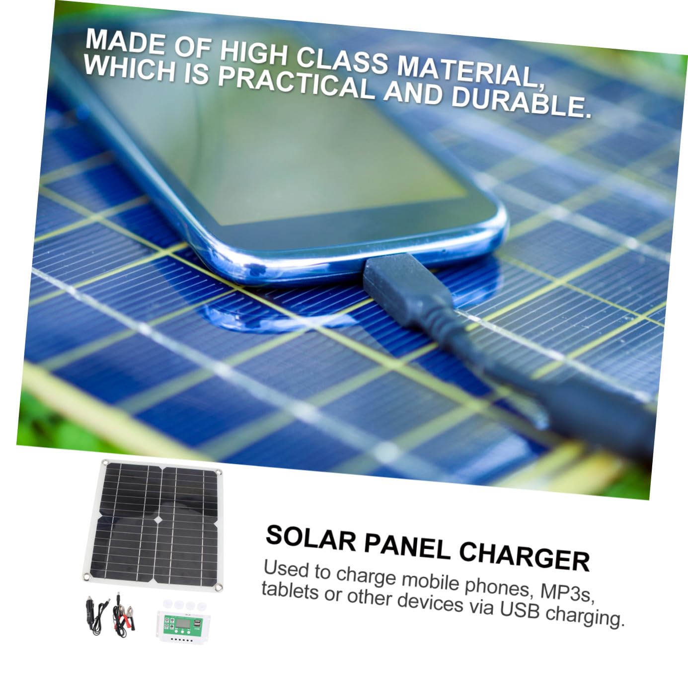 Caricatore Solare Portatile da 40w 18v, Pannello Fotovoltaico Monocristallino Flessibile Ricarica USB per Viaggio e Arrampicata