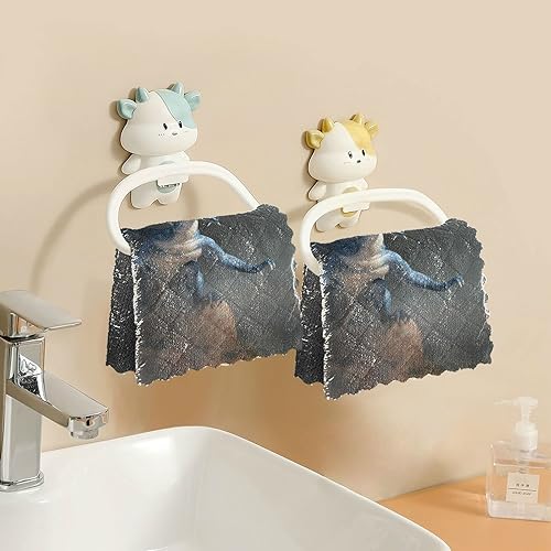 Miniatura 3 de Blue Dragon Kitchen Cloth Dish Towel Set Myth and Legend DishTowel Washcloth 6Pcs 11 X 11 Inches Large Super Absorbent Dishcloth Tableware Nonstick