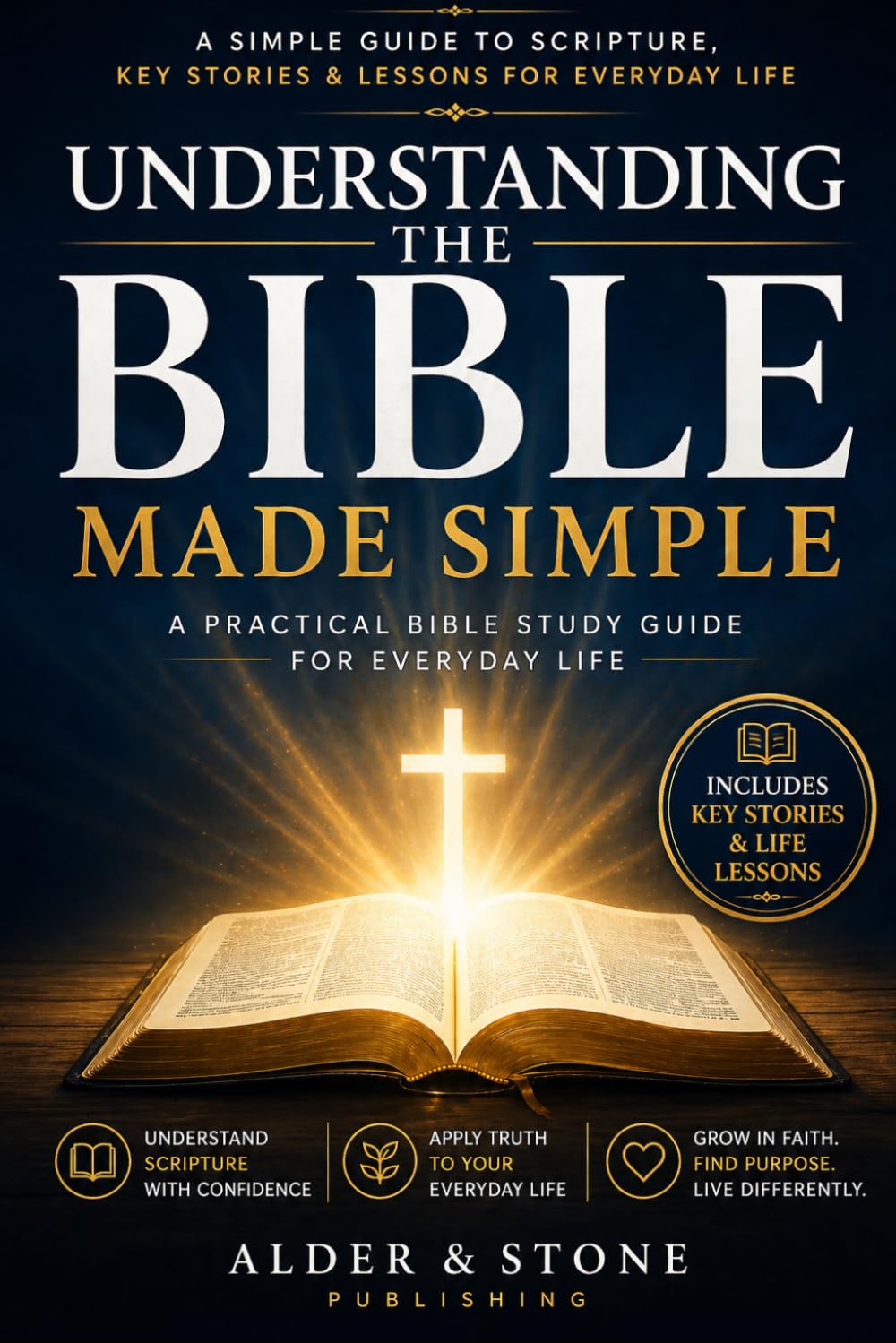 UNDERSTANDING THE BIBLE MADE SIMPLE: A Simple Guide to Understanding Scripture, Key Stories, and Life Lessons. A Practical Bible Study for Everyday Life. (The Gospel Foundations Library)