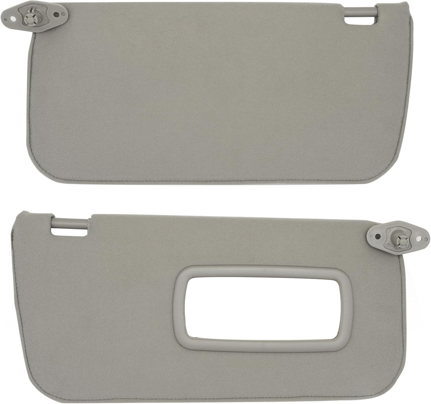 Driver & Passenger Side Sun Visor Compatible with Nissan Frontier Xterra 2000-2004 Sun Shade Replacement 96401-7Z803 96400-7Z803 Color: Gray