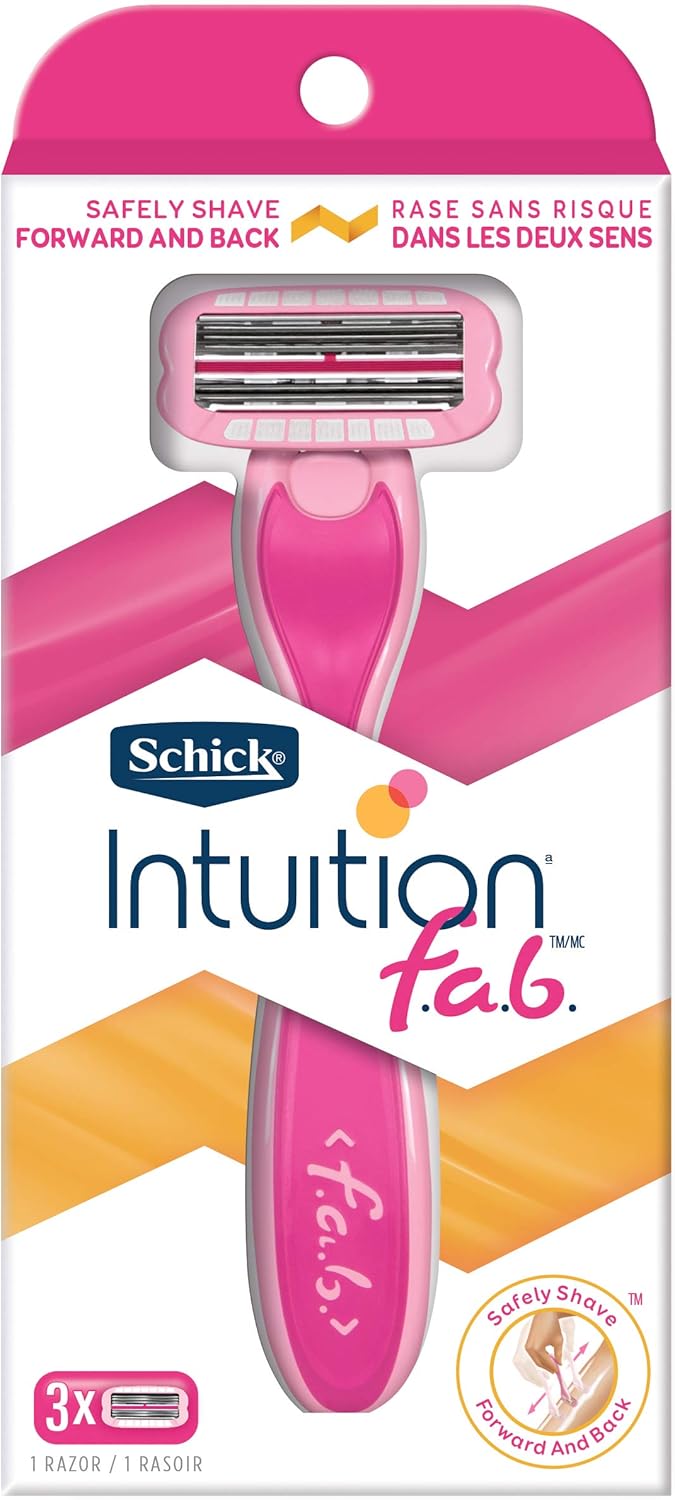 Schick Intuition F.a.b. Razor for Women with 1 Handle and 3 Razor Blade