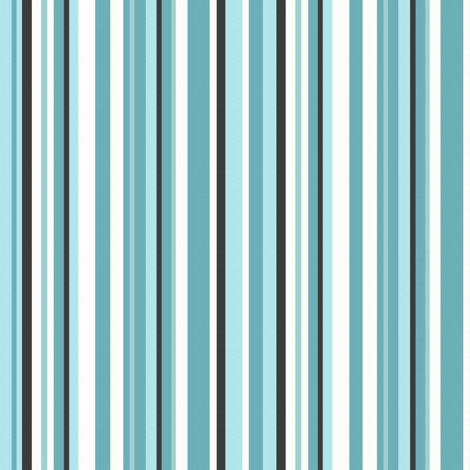Teal Stripe Metallic Wallpaper Silver Blue White Black Striped Modern Luxury x 3