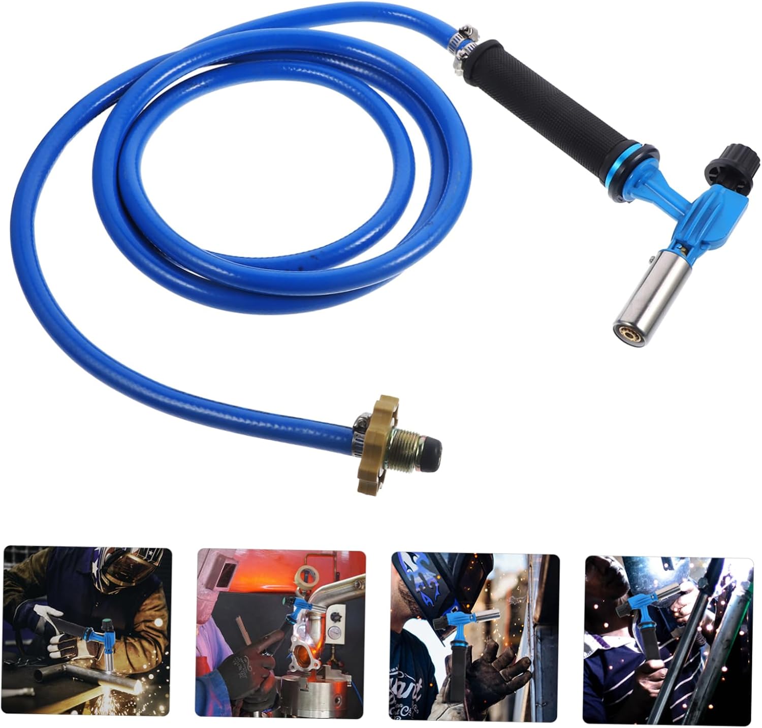 Housoutil Welding Gas Electronic Ignition Propane Head Ergonomic Handle Double Safety Buckles