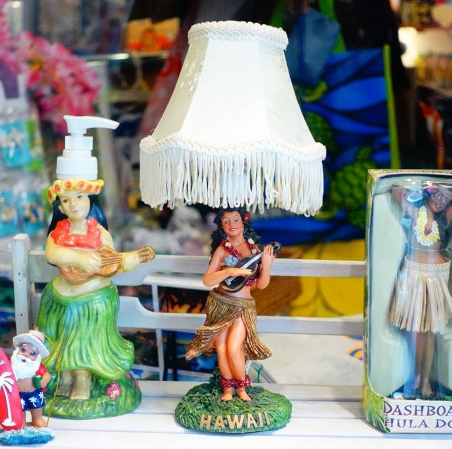 Amazon.co.jp : 90's ハワイアン フラガール ランプ 電球つき