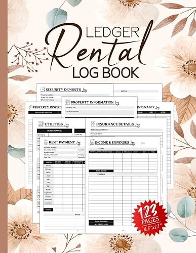 Rental Ledger Log Book: Rental Property Management Book for Property Manager and Landlord