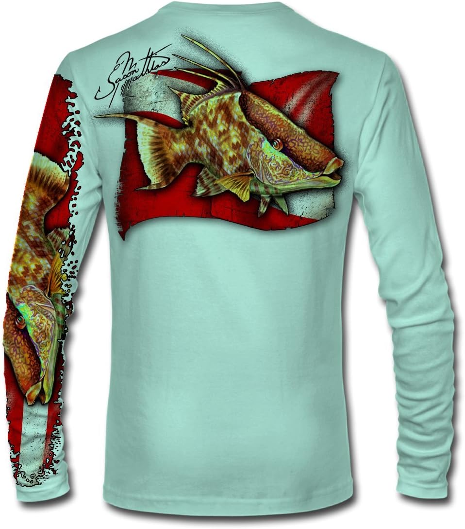 Hogfish Dive UPF 50+ Long Sleeve High Performance Long Sleeve Shirt (JM004)