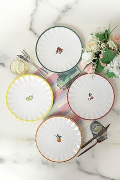 Keramika Fruit Feast Sirius Servis Taba  27 Cm 4 Adet 23108-09-10-11