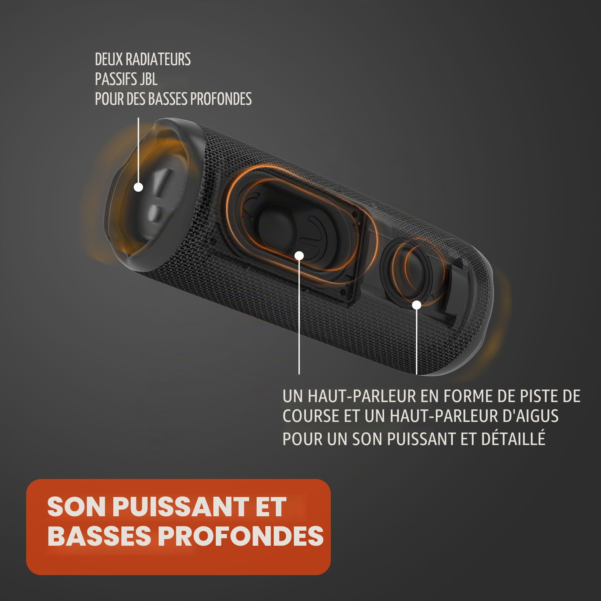 JBL Flip 6 klaxon Portable Bluetooth, 20 W de Puissance, Lecture 12 Heures, étanche IP67 - Vert