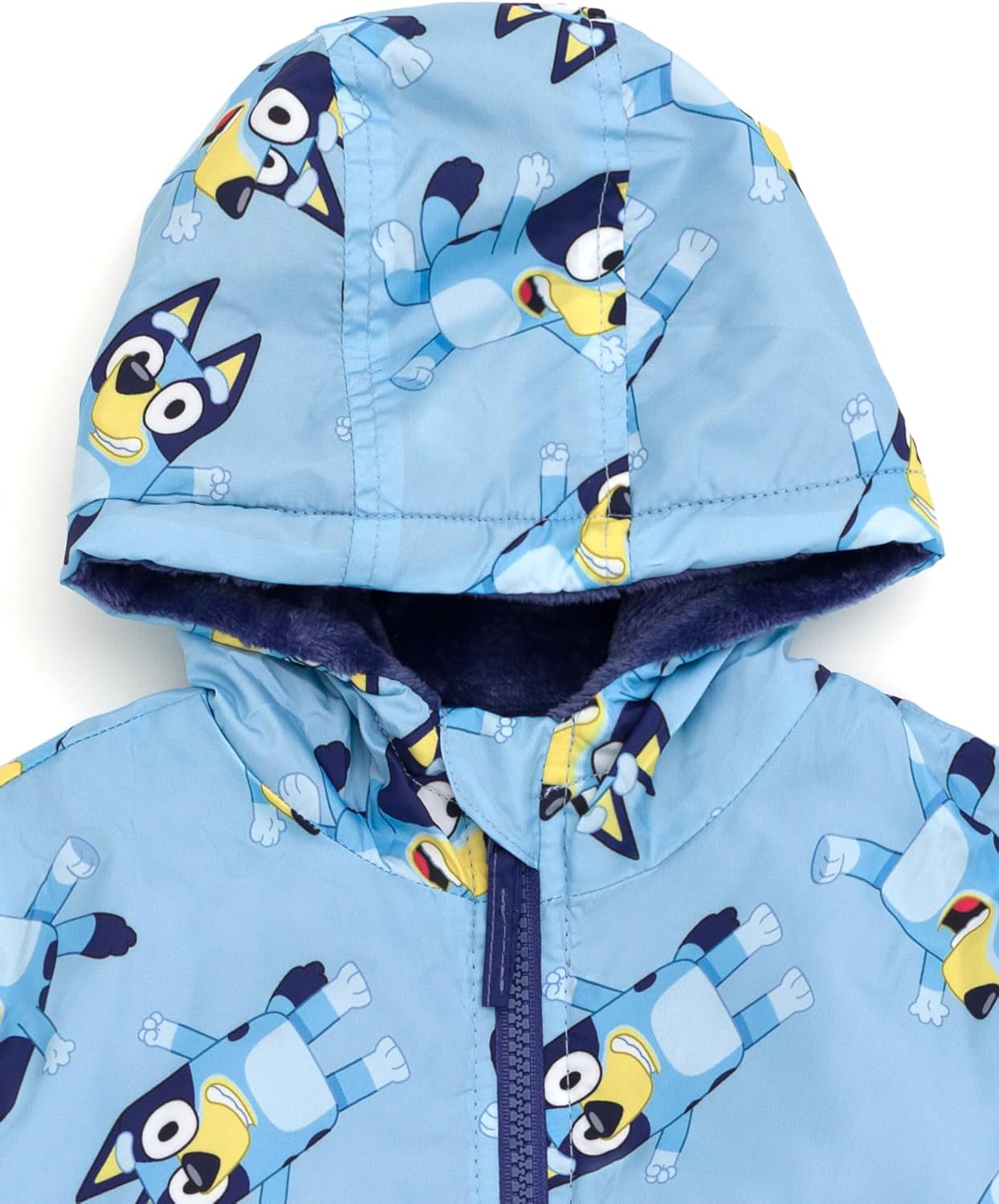 Bluey Zip Up Waterproof Rain Jacket Infant to Little Kid Sizes (12 Months - 5-6) - Image 3