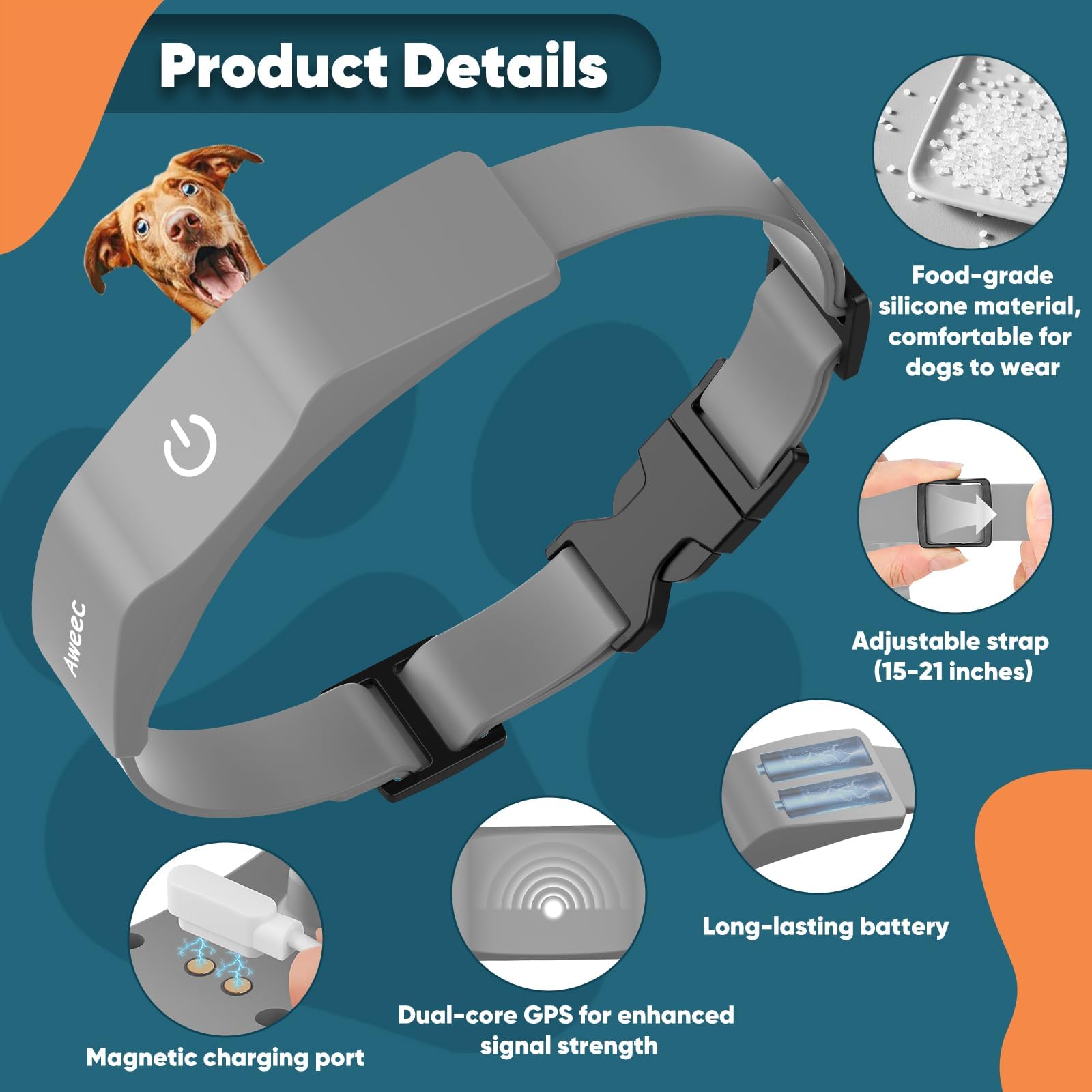Photo 1 of Aweec GPS Wireless Dog Fence System with Training Collar - Grey