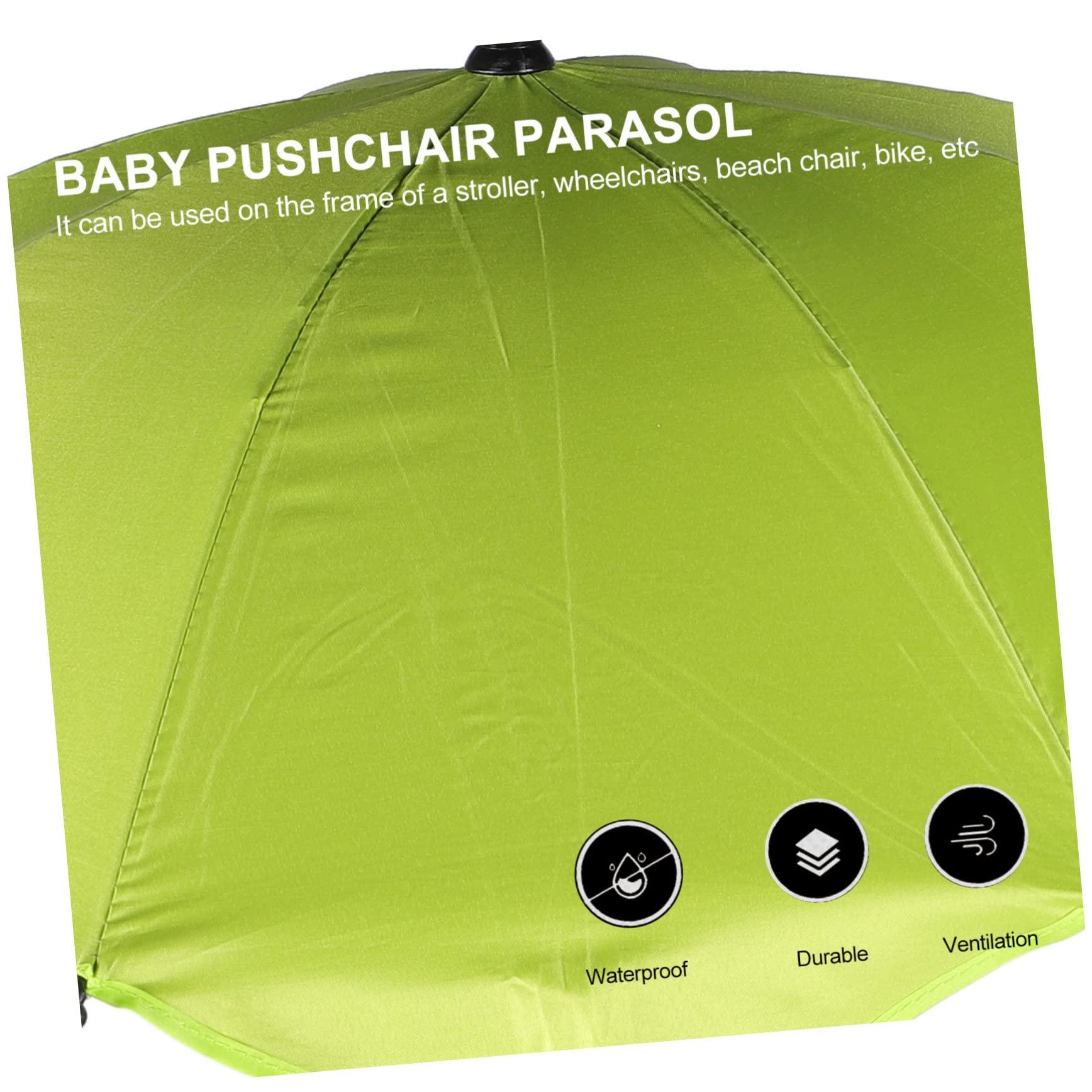 2 Piezas Paraguas De Cochecito Ultravioleta Sombrilla Clip En Parasol Cochecito Paraguas Soporte Para Paraguas Soporte De Abrazadera Para Paraguas Mini Pequeño Carro Green Paño Hoement