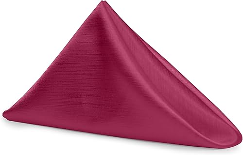 Miniatura 585 de Ultimate Textile -1 docena - Reversible Shantung Satin - Majestic - Servilletas de tela Majestic de 17 x 17 pulgadas color azul pizarra