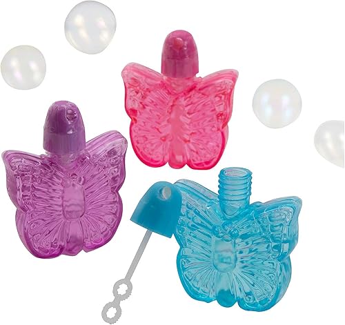 Fun Express Botellas de burbujas en forma de mariposa, 12 piezas