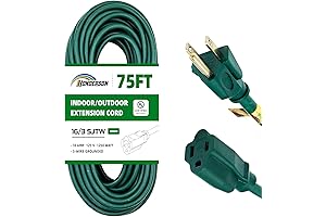 75 Foot Outdoor Extension Cord for Effortless Outdoor Electrical Needs