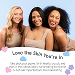 grace & stella Couvertures Skin Rescue primées avec hydrocolloïde (Multiforme, 72 unités) - Avec acide salicylique et arbre à thé pour absorber les impuretés - Soins de la peau testés par des dermatologues, sans cruauté, végan