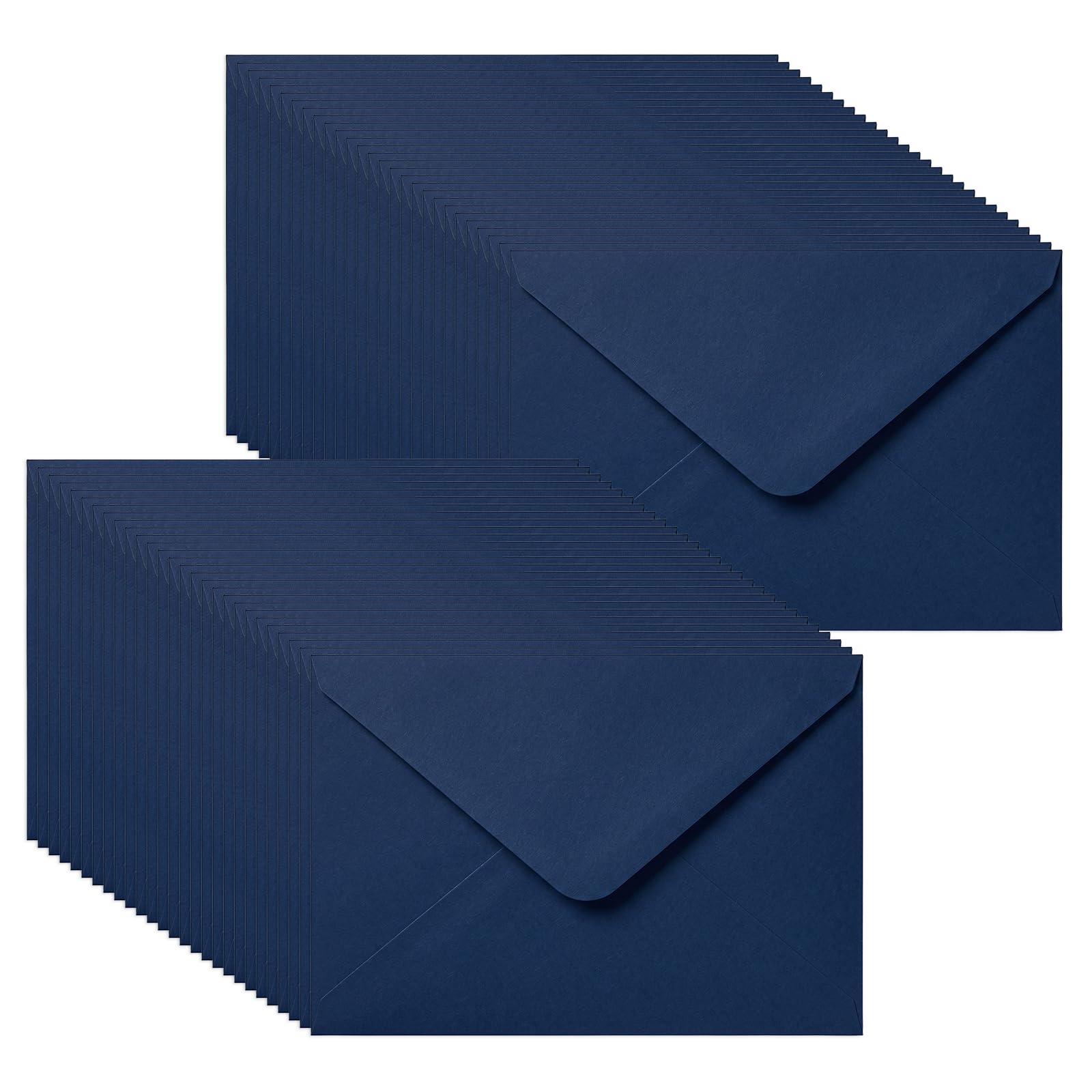 Geukmun Mini Envelopes - 50 Pack Small Navy Blue Colored Envelopes for Gift Cards, Wedding Invitations, Greeting Cards, Birthday Wishes, Thank You Notes (10.9x15.9cm)