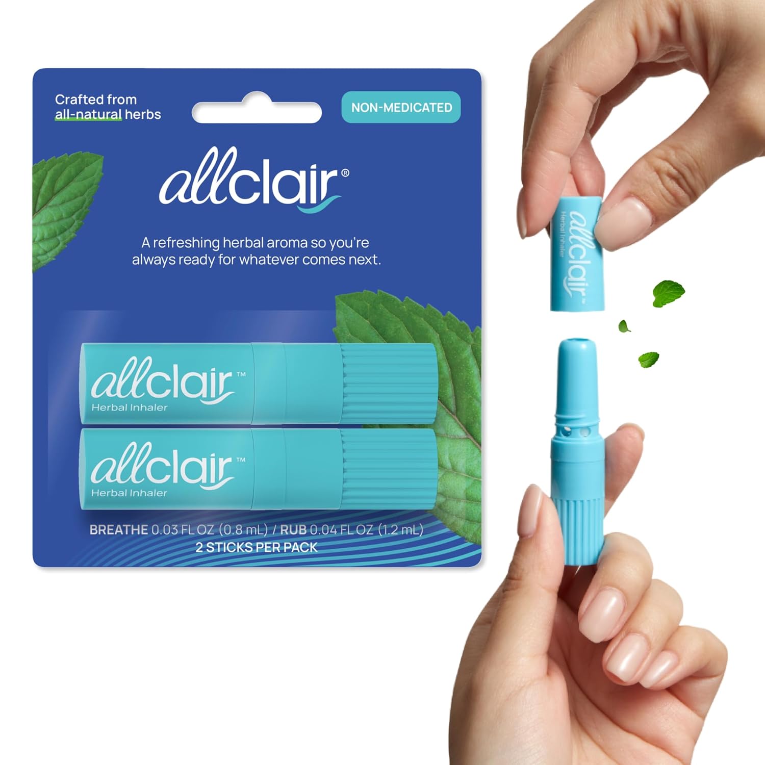 Nausea Relief Inhaler - Take Control of Motion Sickness Morning Sickness Medication Stress - Fast Natural Drug-Free Non-Drowsy