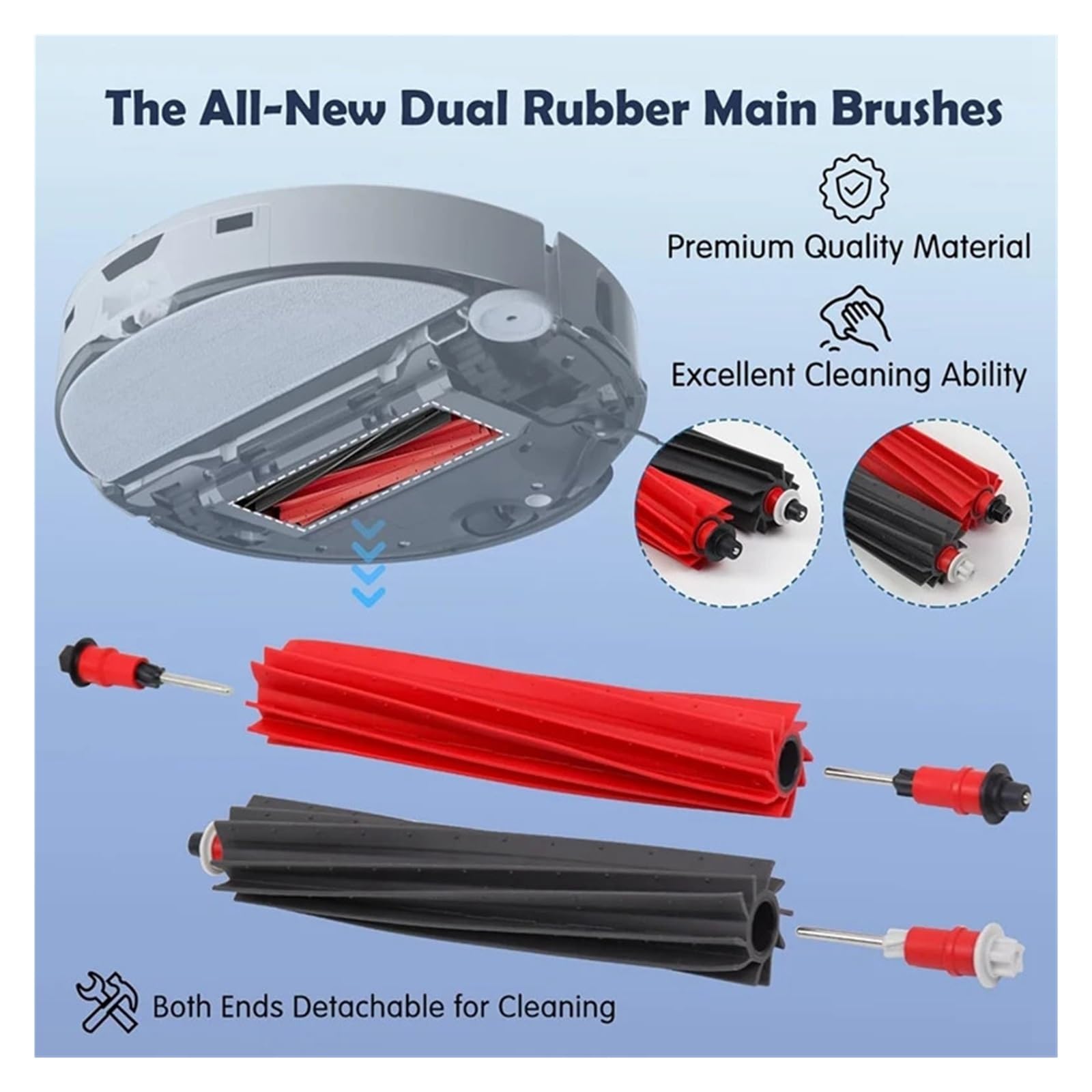 24-teiliges Zubehör-Set for Staubsauger, kompatibel mit S8 Max/Maxv Ultra – inklusive Hauptbürste, Seitenbürsten, Filter, Mopps, Staubbeutel, Kantenmopp-Ersatzteile