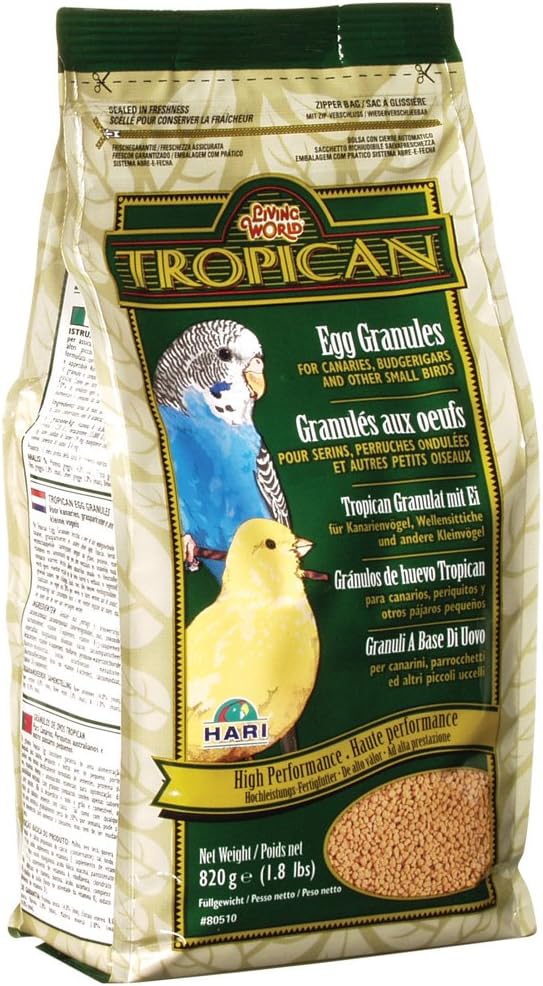 HARI Tropican Egg Granules Standup Zipper Bag, 1.8-Pound, 80510