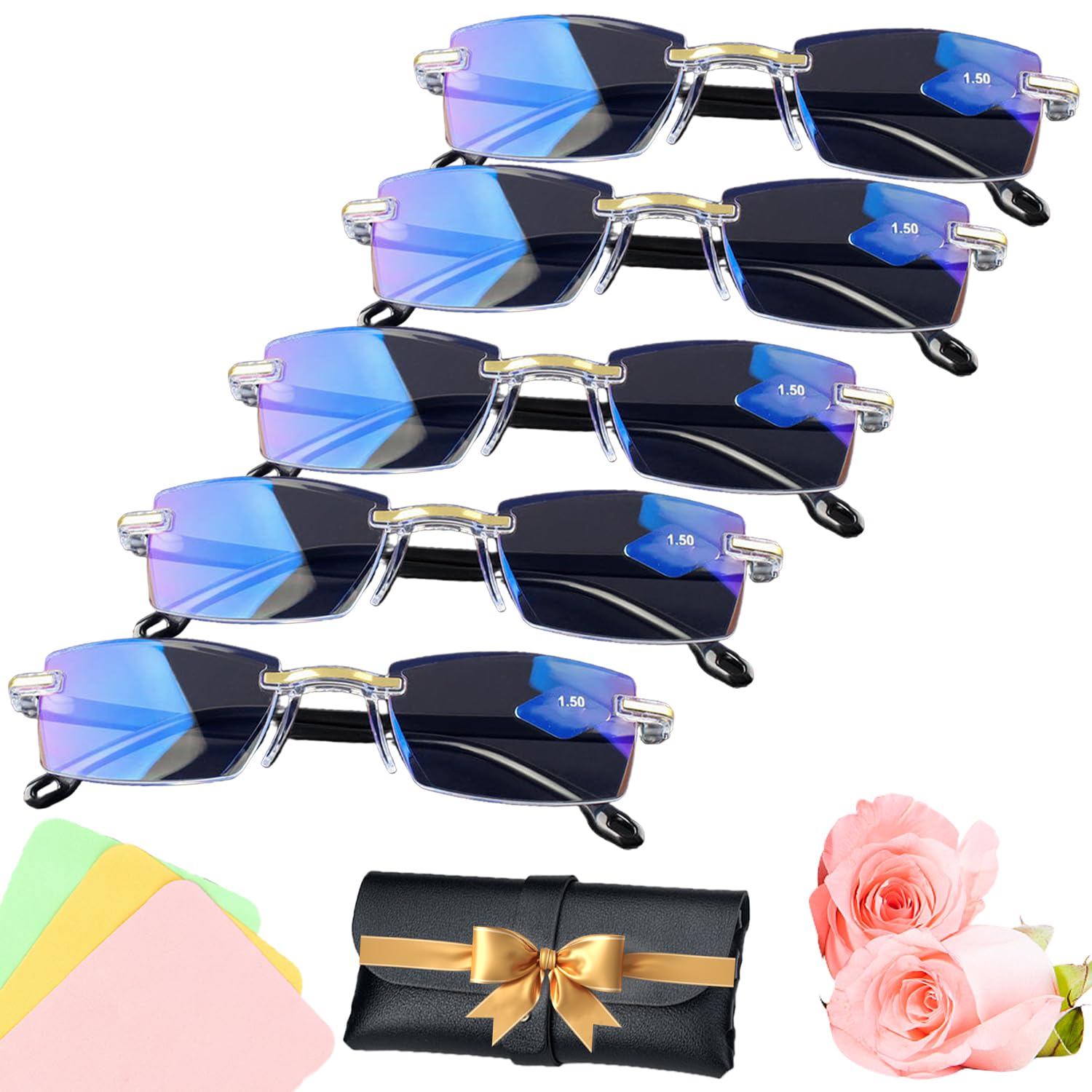 Upgraded Blue Glasses Self Adjusting For Women & Men,Auto Focus Intelligent Dual Focus Eye Glasses Far And Near — view 8