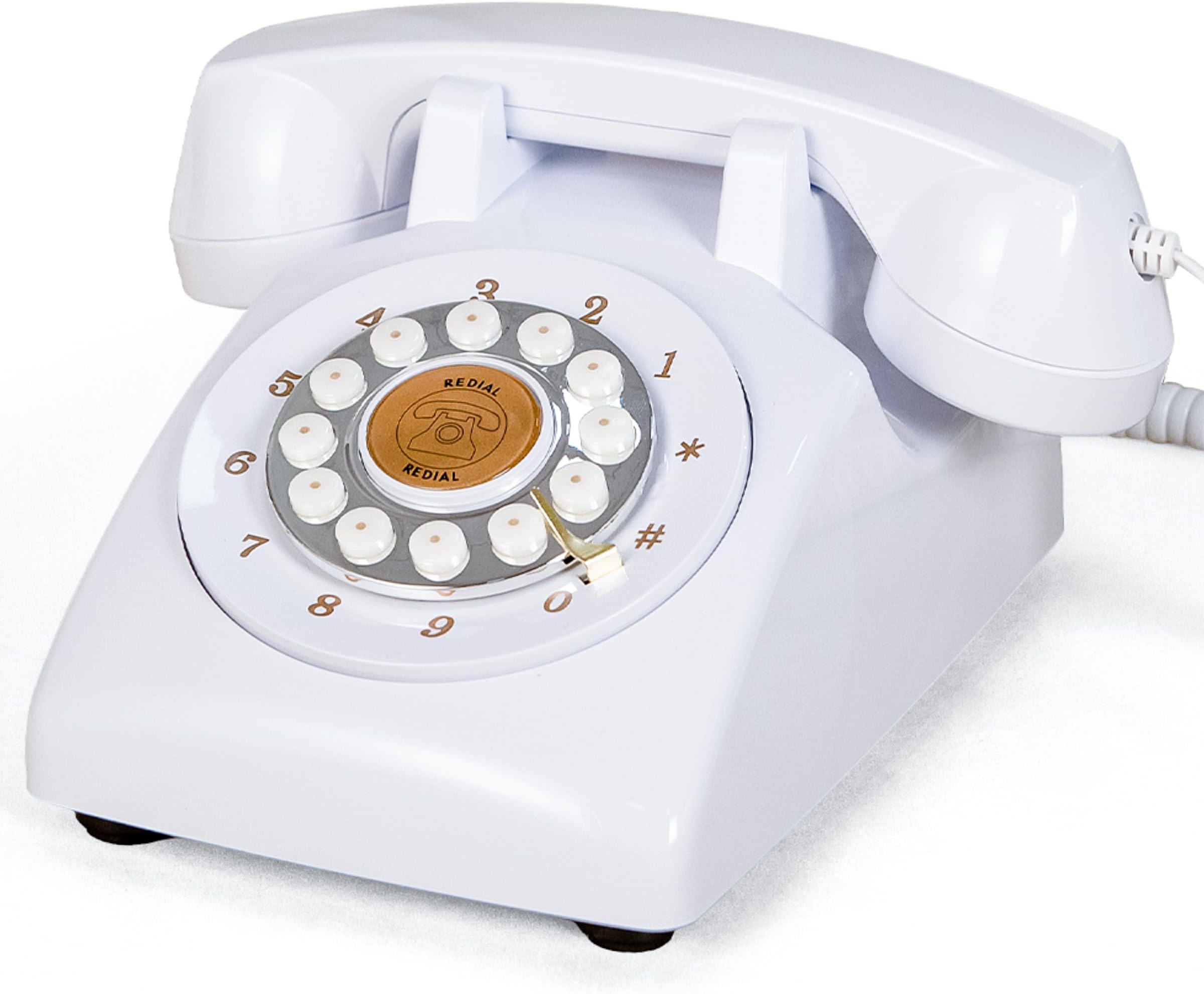 FiayaCom Audio Guest Book Wedding Phone, Preserve Your Special Occasions, Customized Audio Messages,for Wedding, Party, Confession (White)