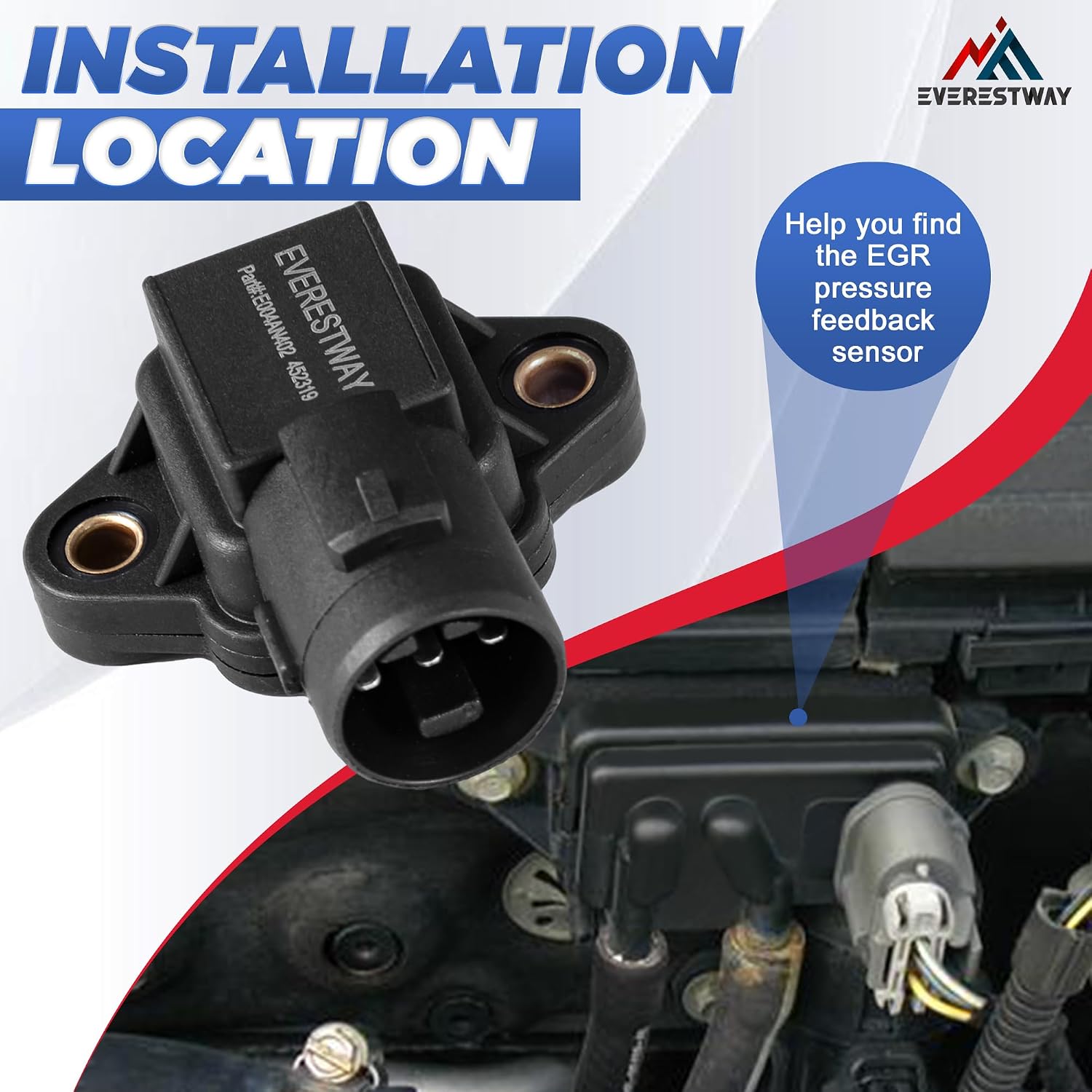 37830-PAA-S00 MAP Sensor Manifold Absolute Pressure Sensor Compatible with Honda Civic Acura CR-V Odyssey Isuzu