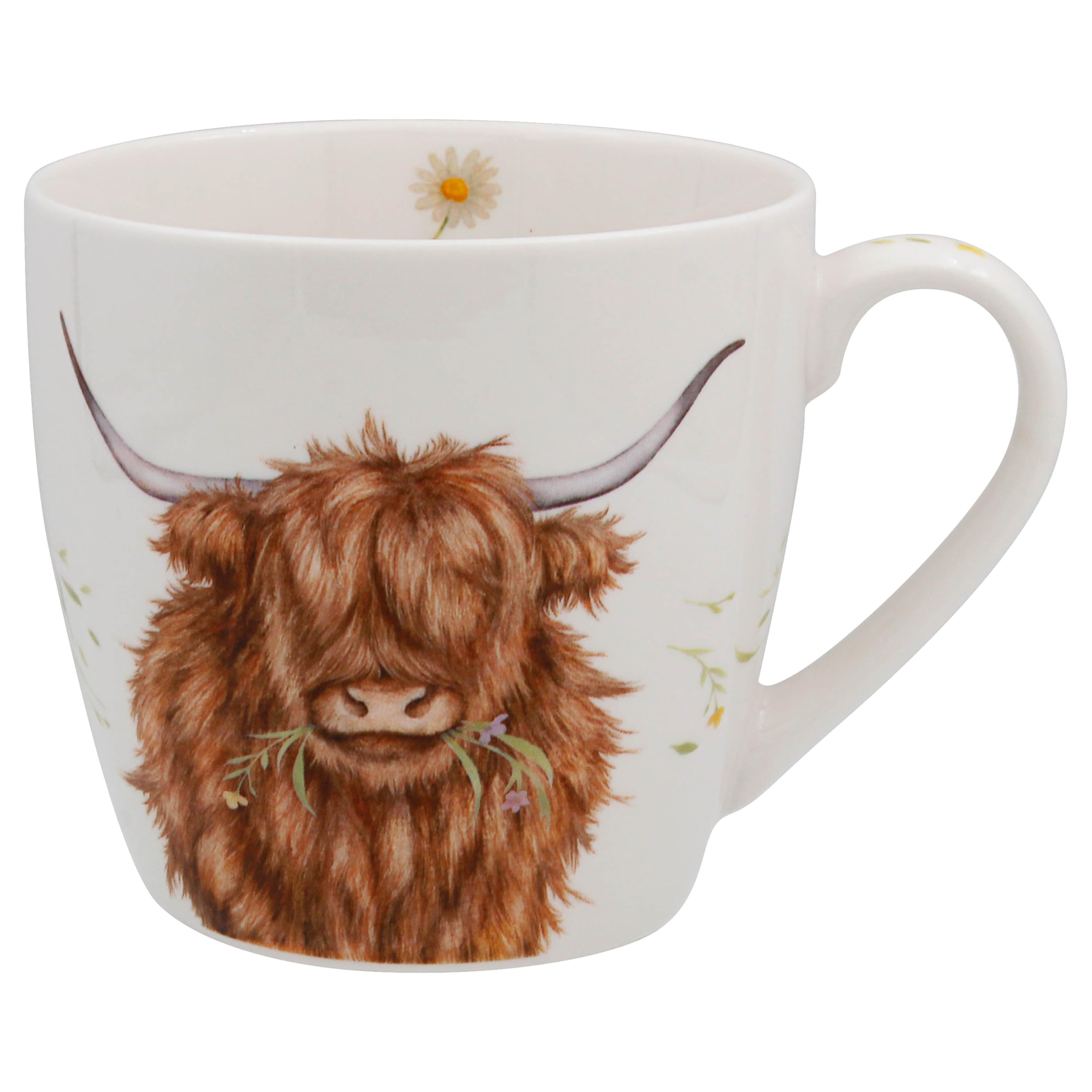 The Leonardo Collection Women's Highland Cow Breakfast Mug Clemency Bunn 480Ml