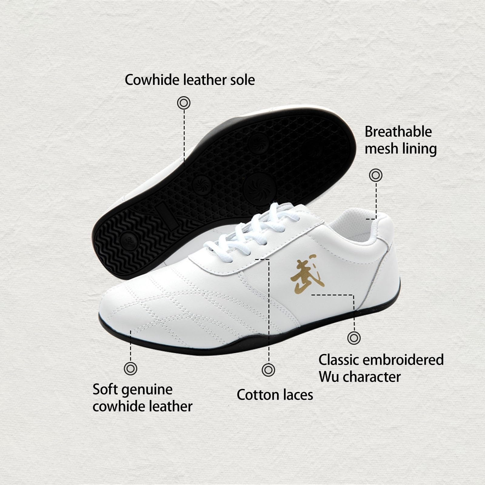 Buty Barefoot Dla Aktywnych Kobiet, Buty Do Taekwondo Skórzane Buty Do Kung Fu I Tai Chi, Na Zajęcia Na Siłowni I Do Noszenia Na Co Dzień Buty Do Sztuk Walki