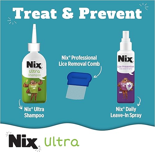 Miniatura 9 de Nix Spray sin enjuague diario para niños para prevención de piojos, protección de larga duración, repele superpiojos, 6 onzas líquidas