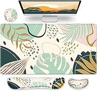 Vista 10 de Gimars Juego Mejorado Ampliado de Almohadilla de Apoyo para Muñeca de Teclado de Espuma Viscoelástica de Gel, Diseño Ergonómico Cómodo