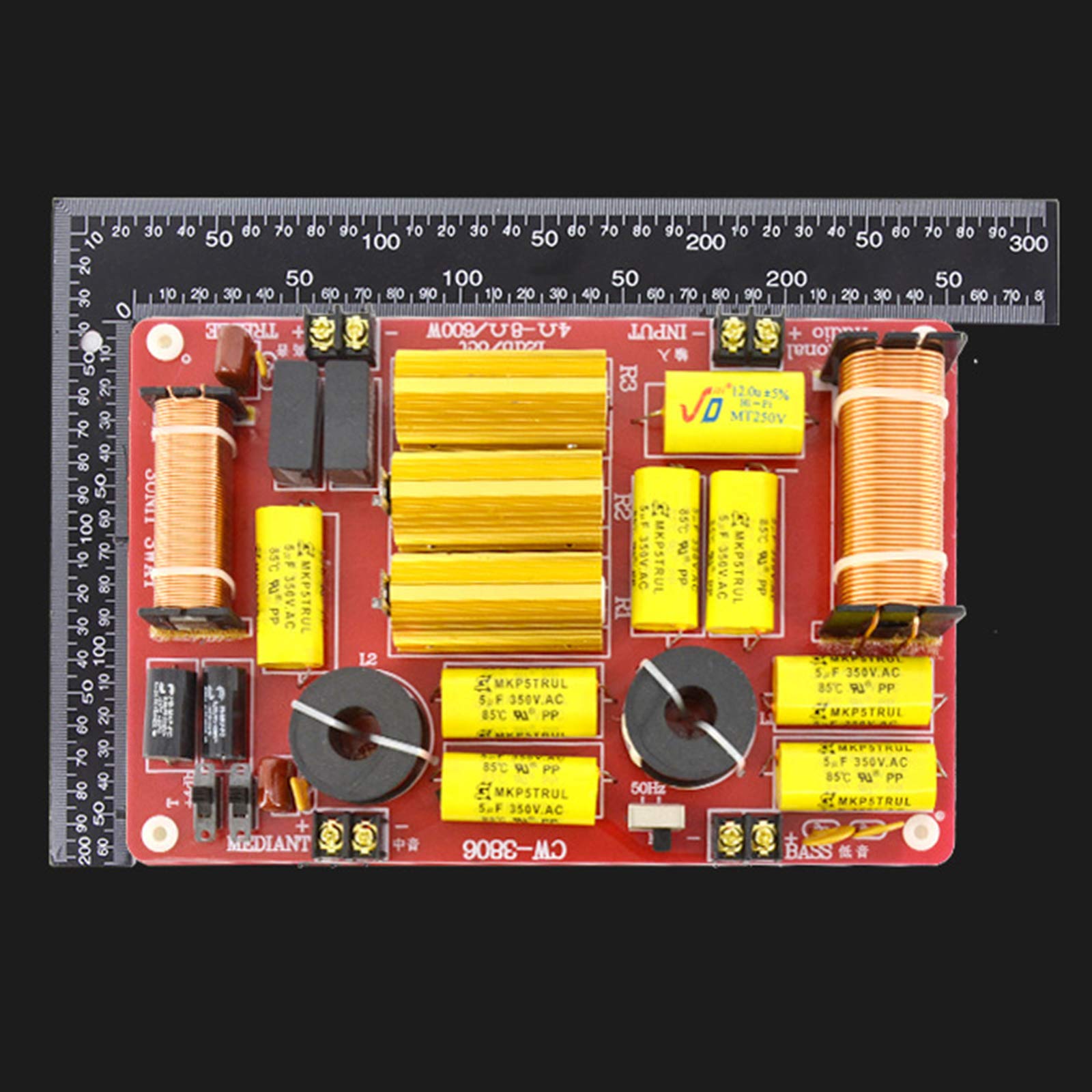 3 vías 600W altavoz crossover 3 unidades filtro de audio divisor de frecuencia Hi/Mi/Lo