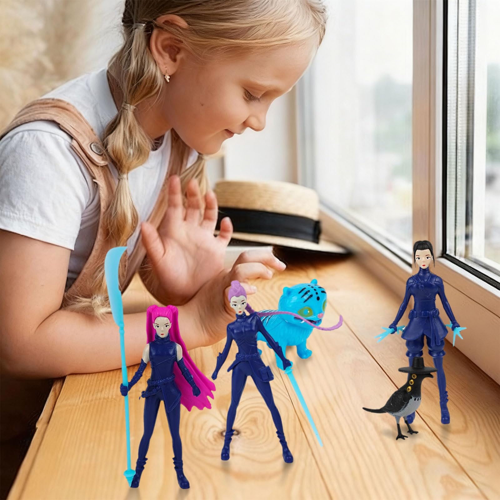 Figure Demoiche, Set di 5 Giocattoli Merchandising, Set di Modellini Anime Dolce Unico Divertente Giocattolo da Collezione per Fan di Hunte e Regali di Compleanno