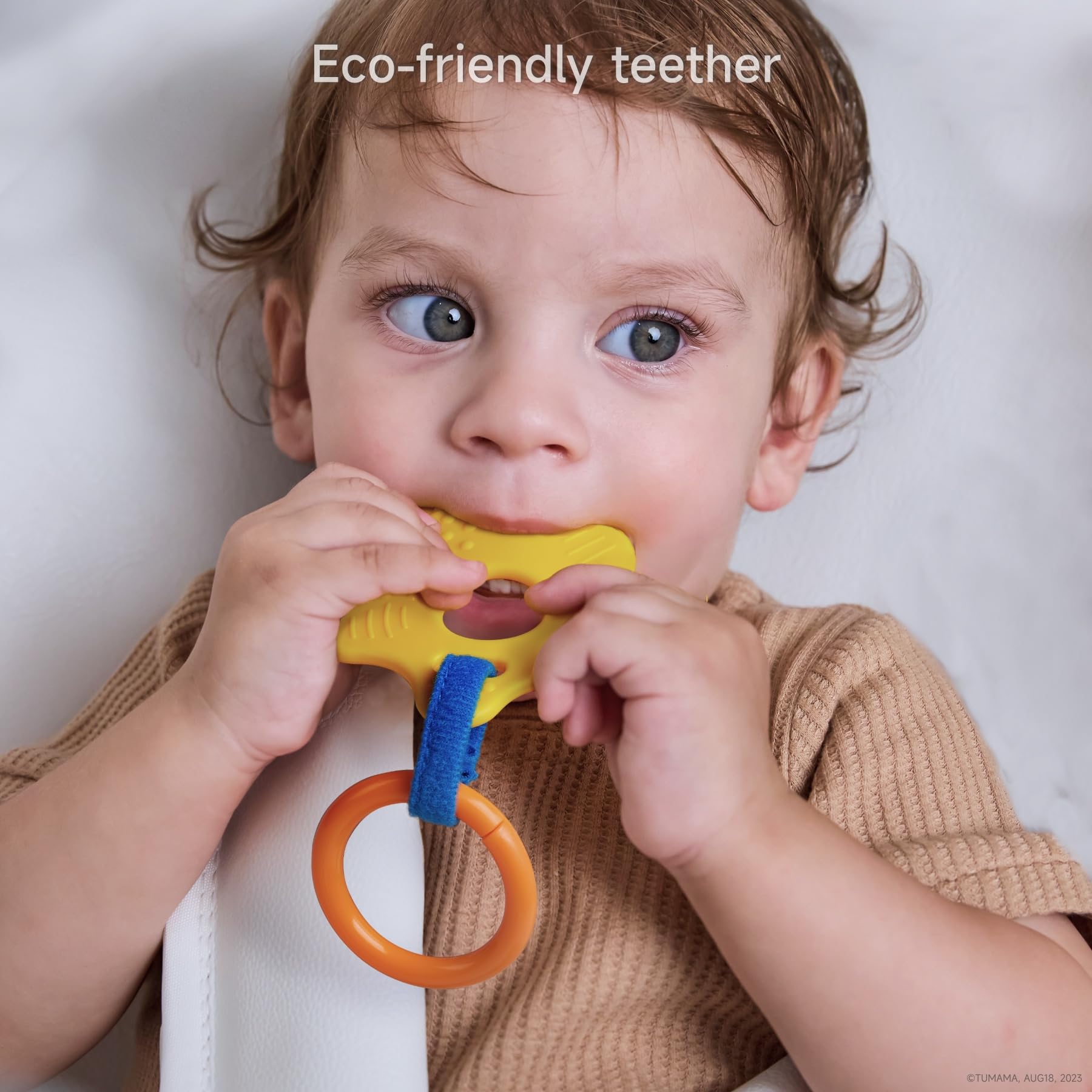 TUMAM 2-in-1 Spirale D'activité Bébé avec Arche Eveil Jouet Poussette pour Bebe 0 3 6 9 Mois, Jeux Eveil Suspendu avec Hochet Et Anneaux De Dentition pour Auto, Stroller Arch, Berceau, Peluche Cadeau