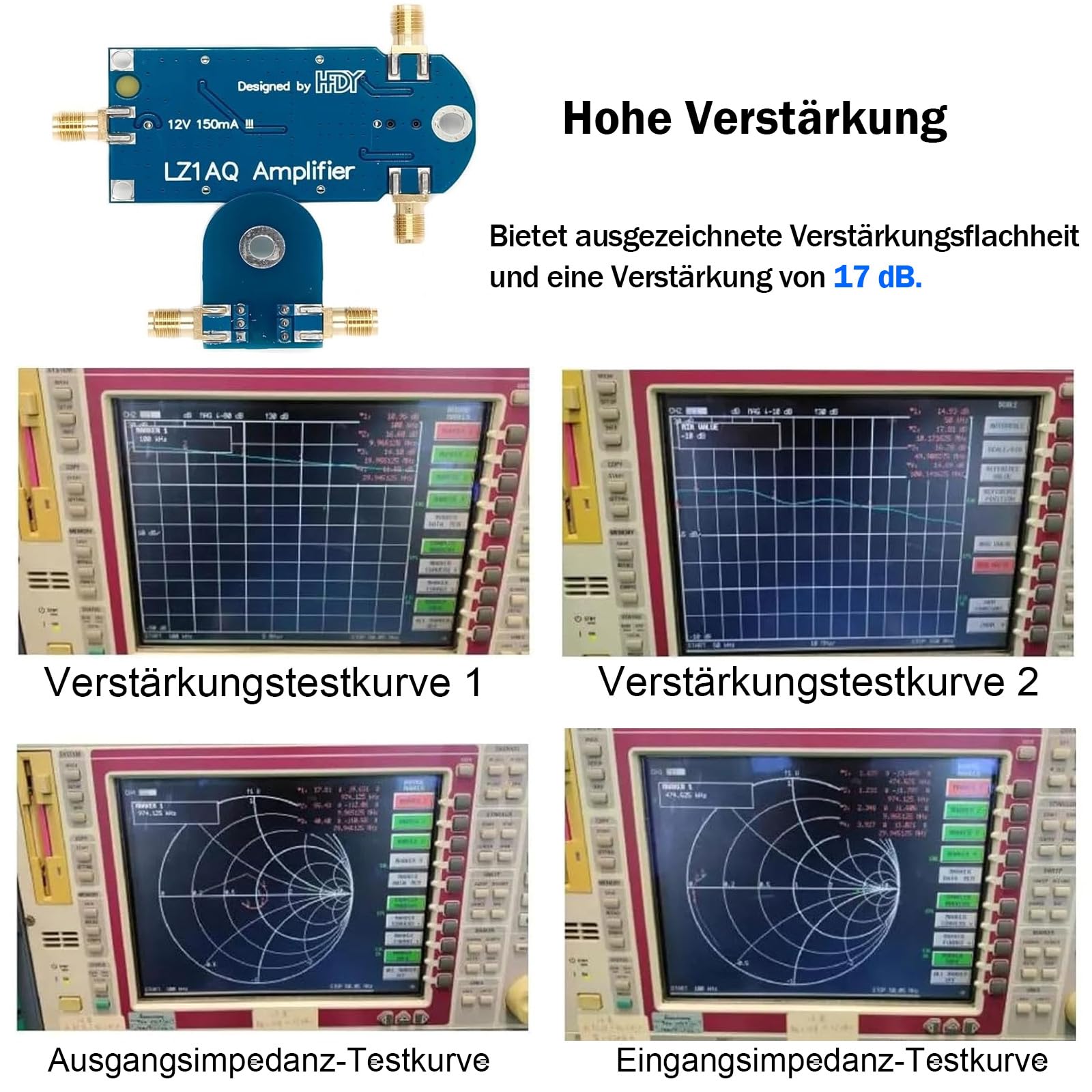 AURSINC Portable Active Loop Antenna - Kurzwellen-Antenne 50 KHz-500 MHz HF AM FM VHF UHF Magnetische Schleifenempfangsantenne für Amateurfunk (verbesserter Verstärker)