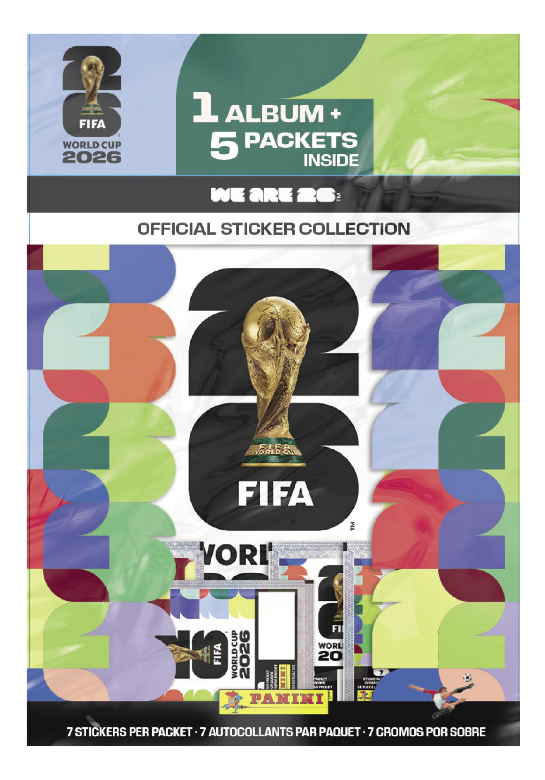 2026 Panini FIFA World Cup Sticker Starter Bundle Official Album 5 Sticker Packs Licensed Tournament Collection product thumbnail 2