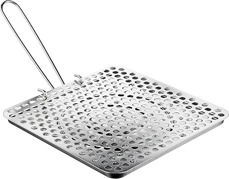 Ibili Foldable Tin Plate Stovetop Bread Toaster – Ideal for