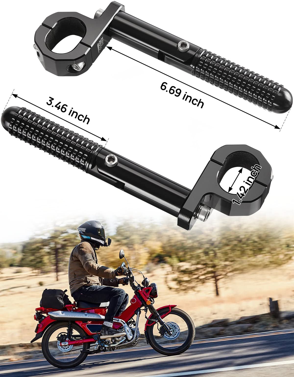 Amazon | KEMIMOTO リアパッセンジャーフットレスト フットペグ CT125 