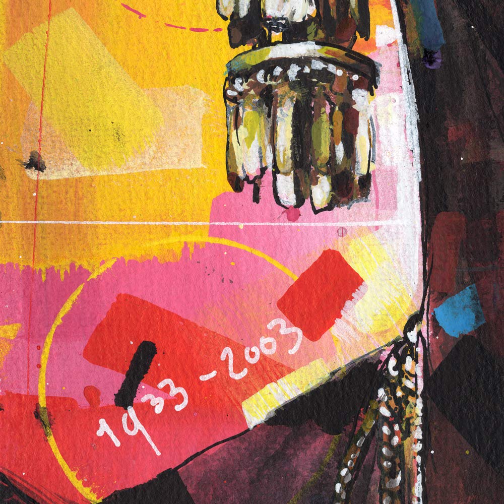 Jazz and Soul 04 Poster musicale 29,7 x 42 cm (A3) - incorniciato e firmato
