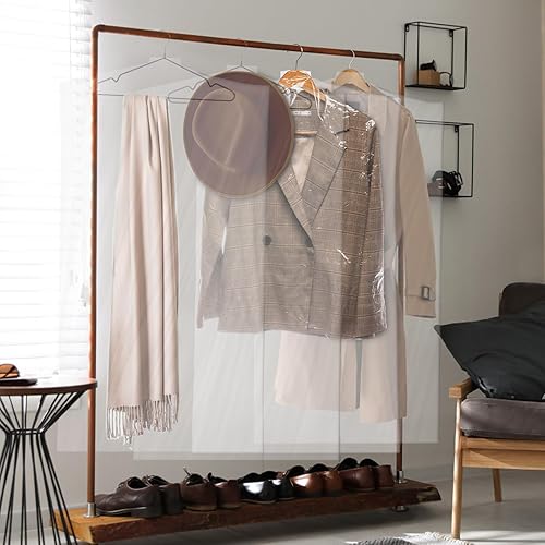 Miniatura 6 de AVLA Paquete de 50 bolsas transparentes de 71 pulgadas, bolsa de plástico extra larga para limpieza en seco, cubierta de ropa colgante para