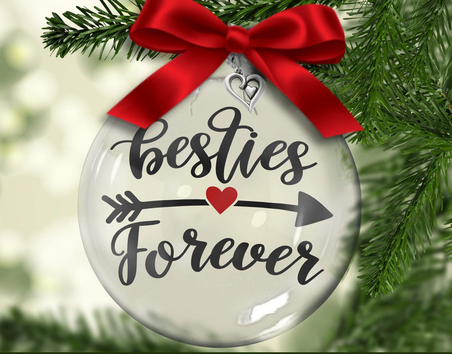 Toll2452 Besties Forever Christmas ornaments friends Christmas tree decor, Christmas Ball,Xmas gift