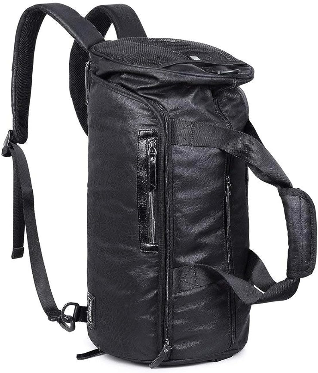 Gym Bag with Shoes Compartment, Waterproof Travel Duffel Hand Bag Large Size For Men and Women (Black)