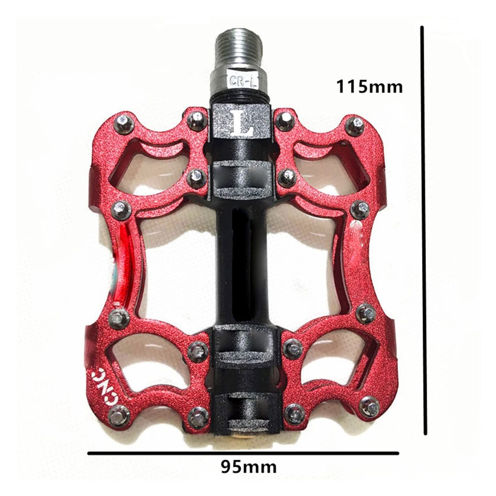 1pair Nylons Mountain Bike Pedali Peso Leggero Cuscinetto - Foto 4