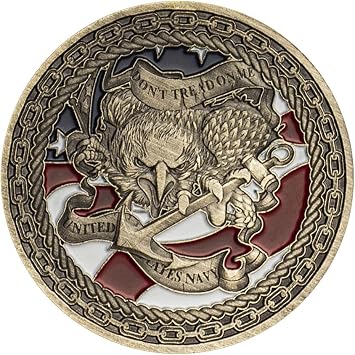 US Navy Chiefs Collectible Coins Dont Tread ON ME United States Navy Graduated Gifts Power of Positive Leadership Collection Medals
