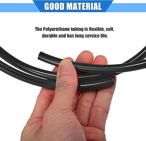Miniatura 4 de Manguera de ventilación de combustible, 0.2 x 197 pulgadas, 0.197 in x 16.4 ft, tubo universal para cuatrimotos, motocross, Go Kart, poliuretano