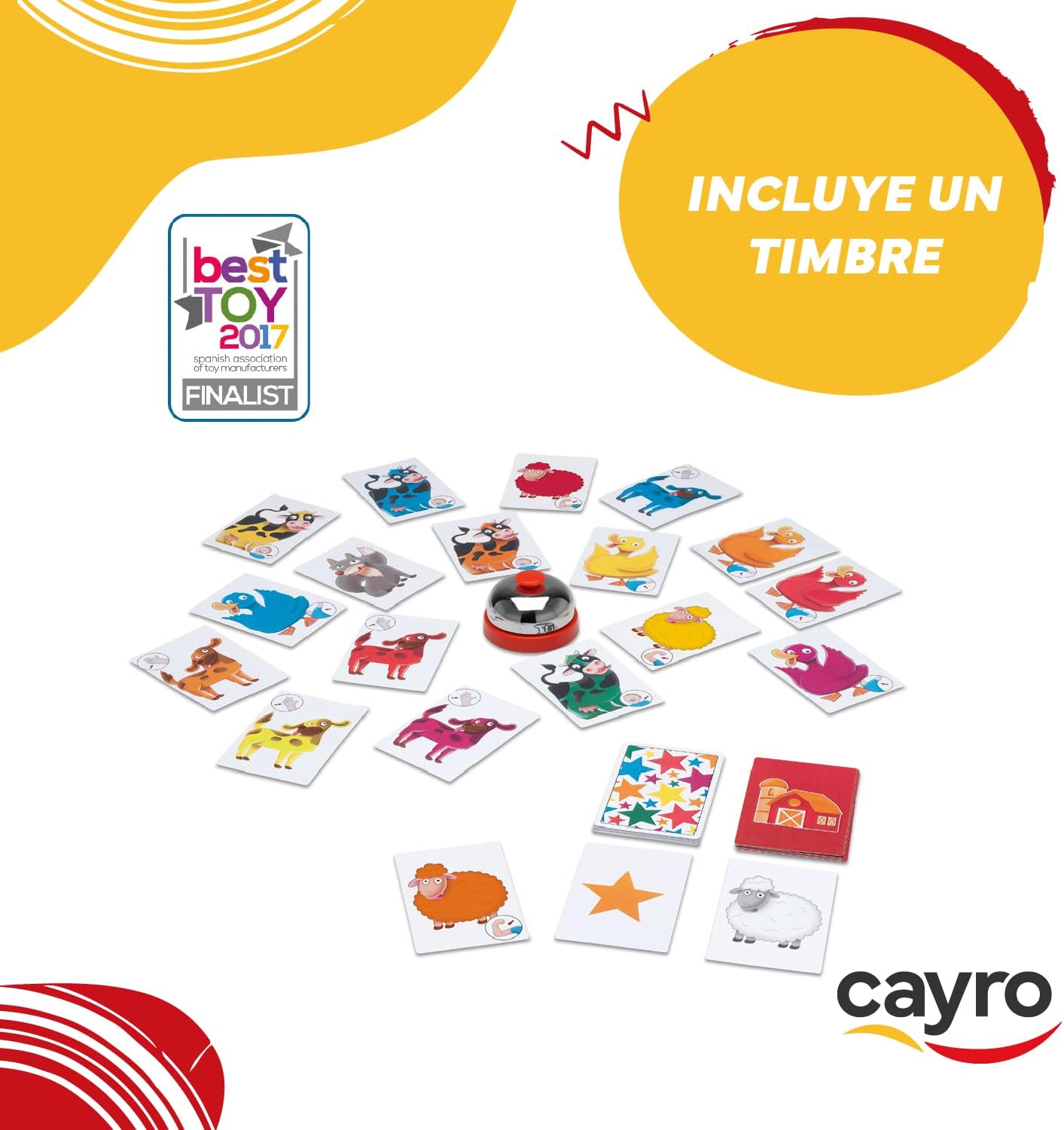 Cayro Ring Win - Animal and Nature Game - Board Game - Development of Cognitive Skills and Body Awareness - Age 6+
