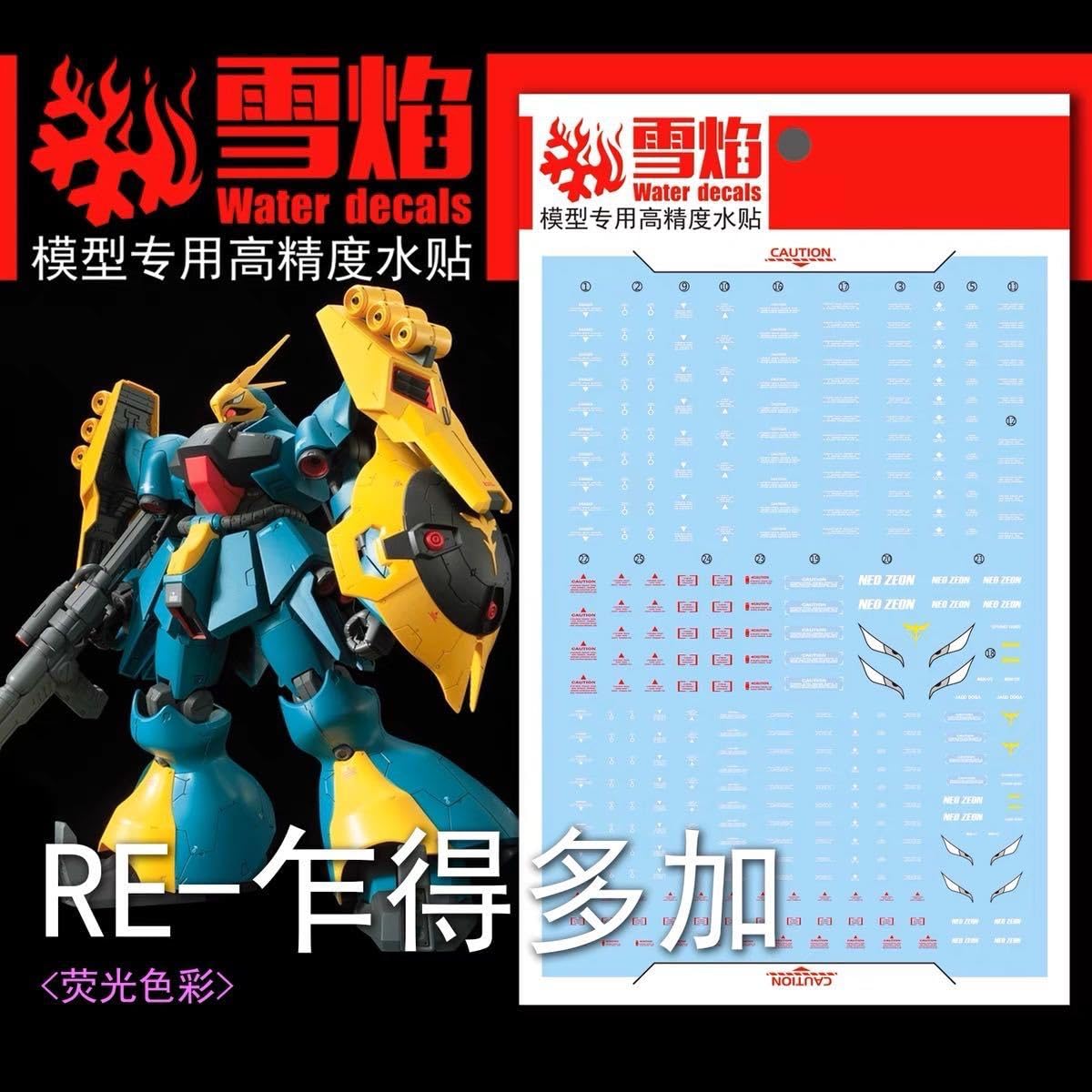 re/100 ヤクトドーガ　セット　デカール付き RE/100 ヤクト・ドーガをつくる。 – UC-TIMELINE. ガンプラ好き