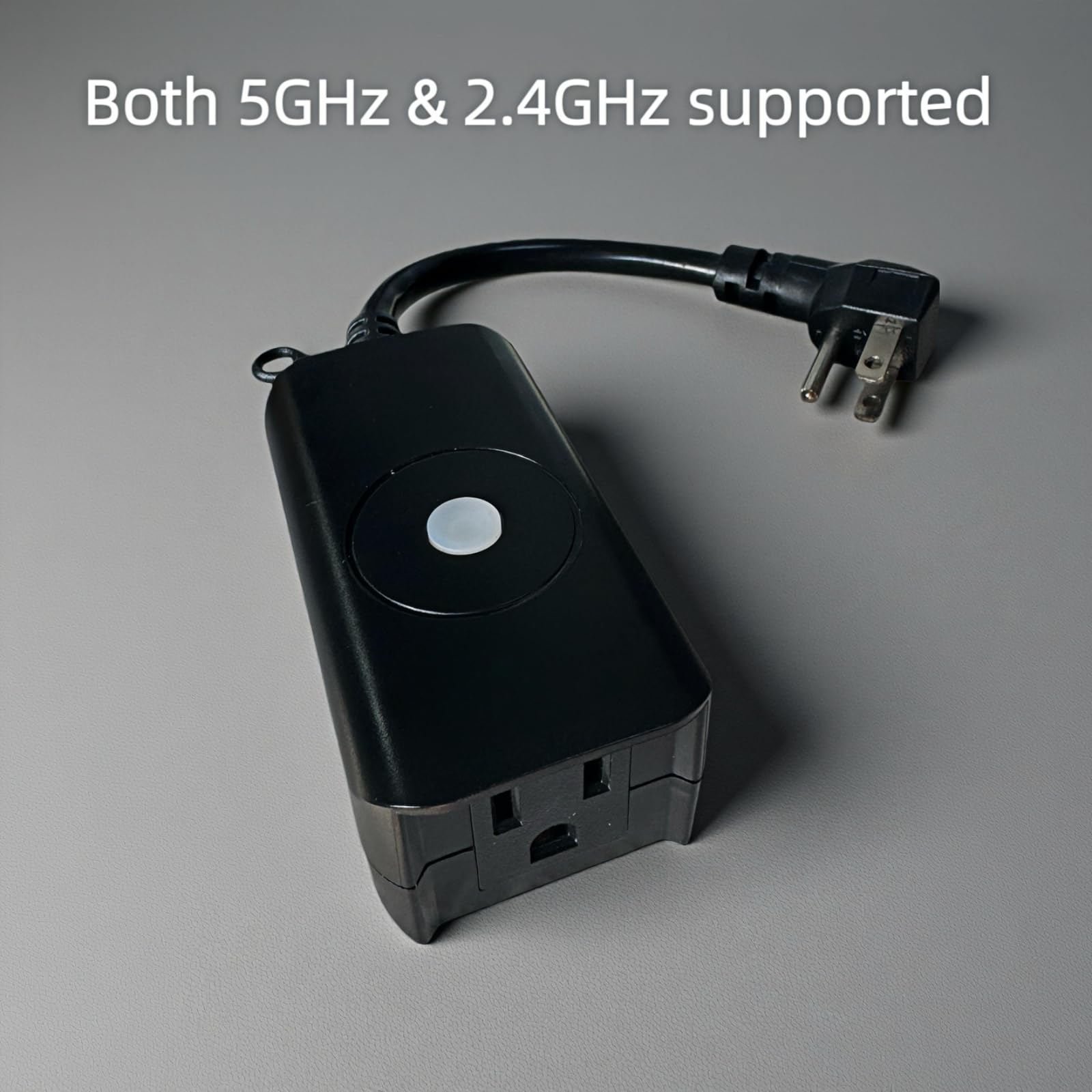 5GHz 2 4 GHz Outdoor Smart WiFi Plug Outlet IP44 15 Amps One Grounded Outlet Wireless Remote Alexa — view 2