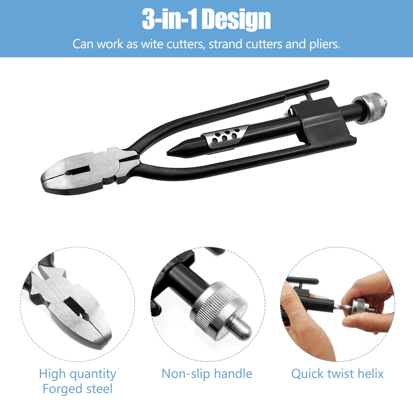 Safety Wire Twisting Pliers,Wire Twisting Tool Lock Wire Pliers