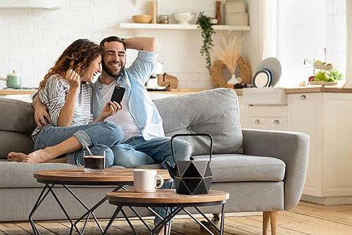 Miniatura 7 de Toptier - Tetera japonesa de hierro fundido con infusor de té de acero inoxidable. Juego de tetera de hierro fundido duradero, diseño de diamante